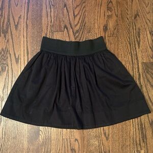 Pleated Black Skirt